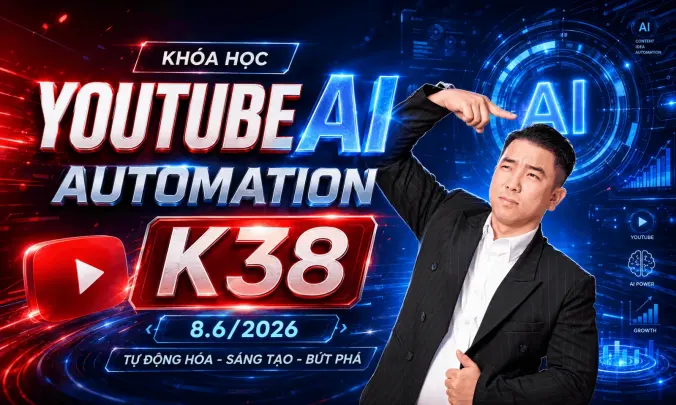 Khóa Học YouTube K38 Chuyên Sâu 4 ngày Zoom